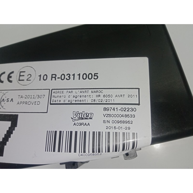 Recambio de modulo electronico para toyota auris 1.6 16v cat referencia OEM IAM 8974102230-VZS000048533 VALEO 5.PINES