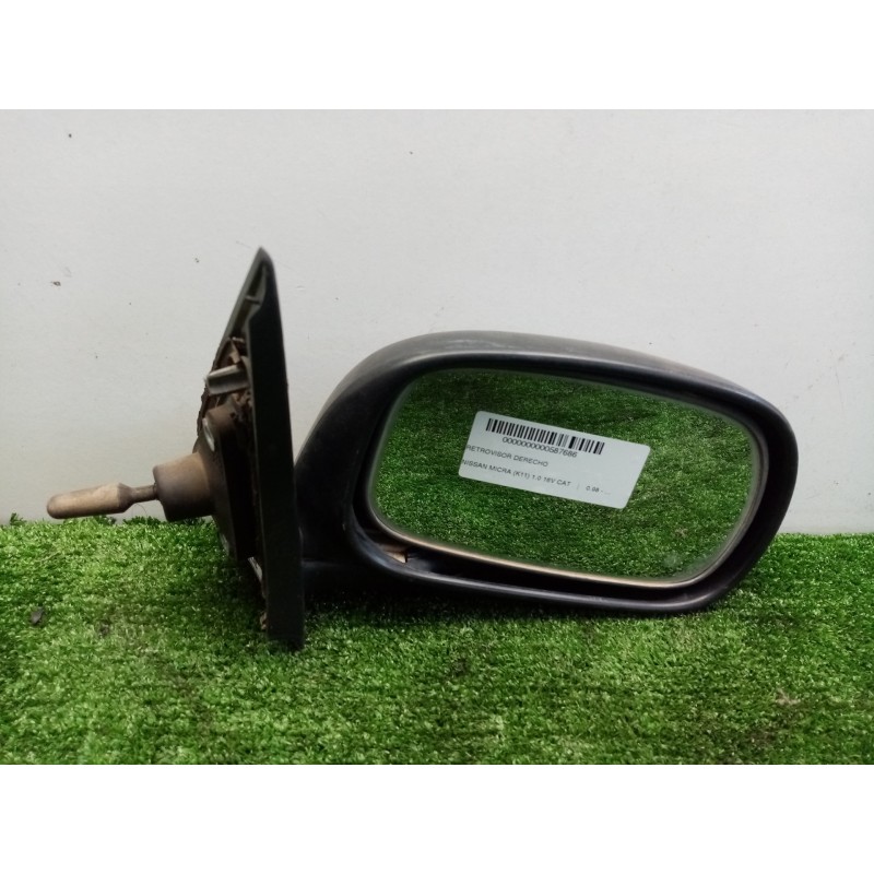 Recambio de retrovisor derecho para nissan micra (k11) 1.0 16v cat referencia OEM IAM  MANUAL NEGRO.PLASTICO