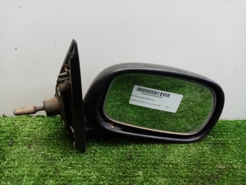 Recambio de retrovisor derecho para nissan micra (k11) 1.0 16v cat referencia OEM IAM  MANUAL NEGRO.PLASTICO