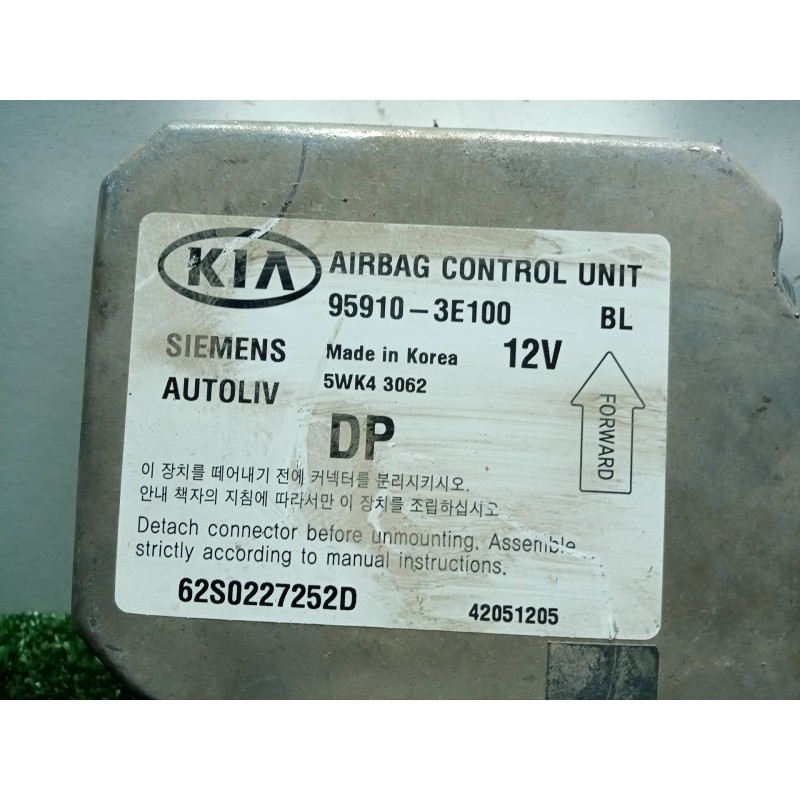 Recambio de centralita airbag para kia sorento 2.5 crdi cat referencia OEM IAM 959103E100-5WK43062-62S0227252D  