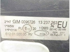 Recambio de faro izquierdo para opel corsa c 1.2 16v cat (z 12 xep / lb4) referencia OEM IAM 0096726-13237263 CORSA.C - CON.LUPA 2