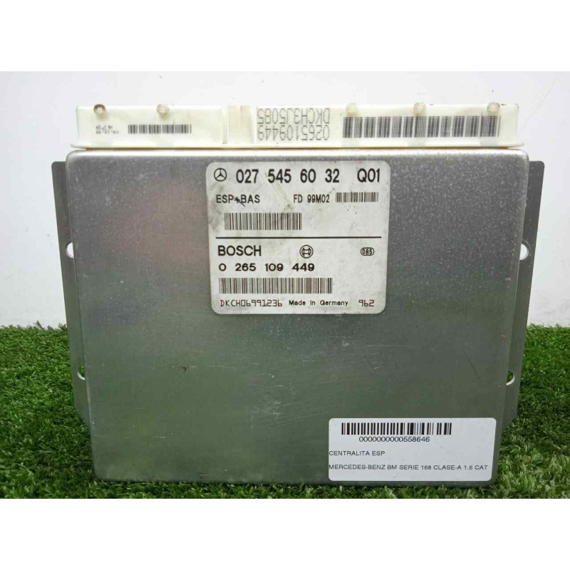 Recambio de centralita esp para mercedes-benz clase a (w168) 1.6 cat referencia OEM IAM 0275456032Q01-0265109449  