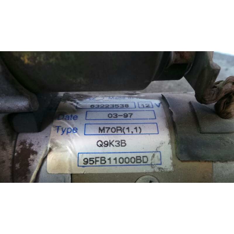 Recambio de motor arranque para ford fiesta berlina 1.3 cat referencia OEM IAM 95FB11000BD  63223538 M70R