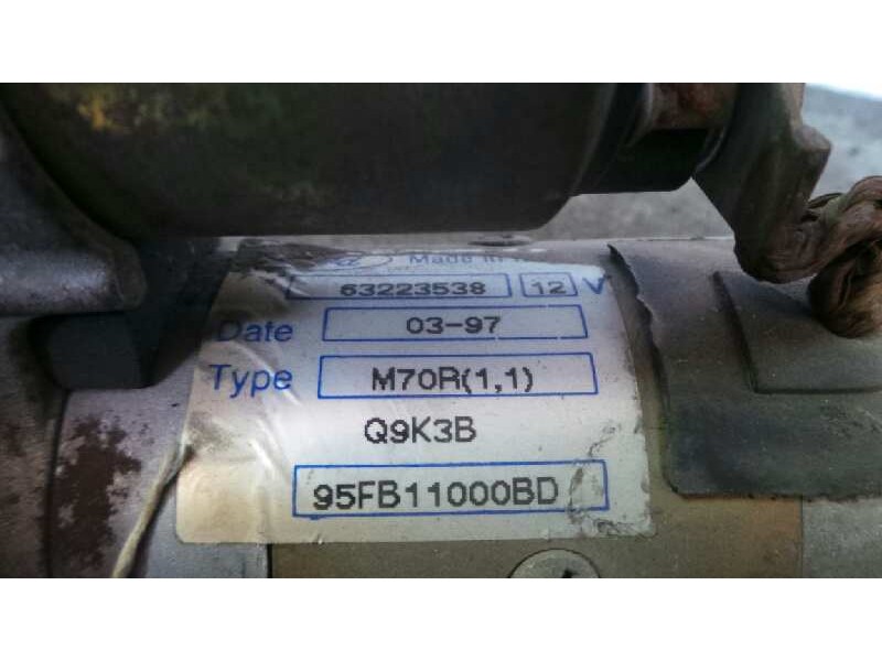 Recambio de motor arranque para ford fiesta berlina 1.3 cat referencia OEM IAM 95FB11000BD  63223538 M70R