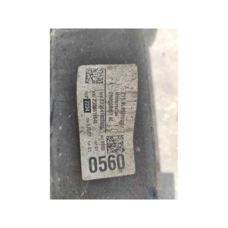 Recambio de puente trasero para man tge kasten (uy) 2.0 tdi referencia OEM IAM 2N0500051AC  LONGITUD: 1940MM