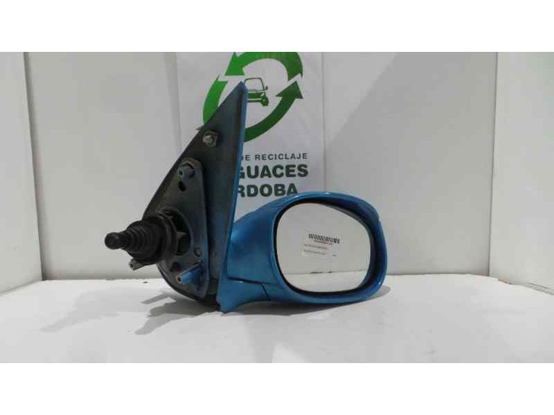 Recambio de retrovisor derecho para peugeot 206 berlina 1.1 referencia OEM IAM  MANUAL AZUL