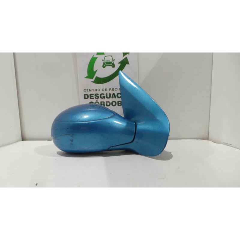 Recambio de retrovisor derecho para peugeot 206 berlina 1.1 referencia OEM IAM  MANUAL AZUL