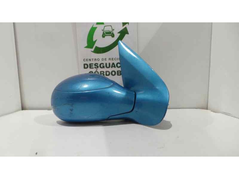 Recambio de retrovisor derecho para peugeot 206 berlina 1.1 referencia OEM IAM  MANUAL AZUL