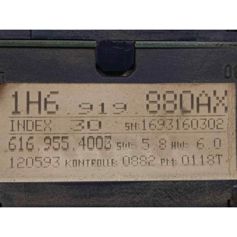 Recambio de cuadro instrumentos para volkswagen golf iii berlina (1h1) 2.0 referencia OEM IAM 1H6919880AX-6169554003  