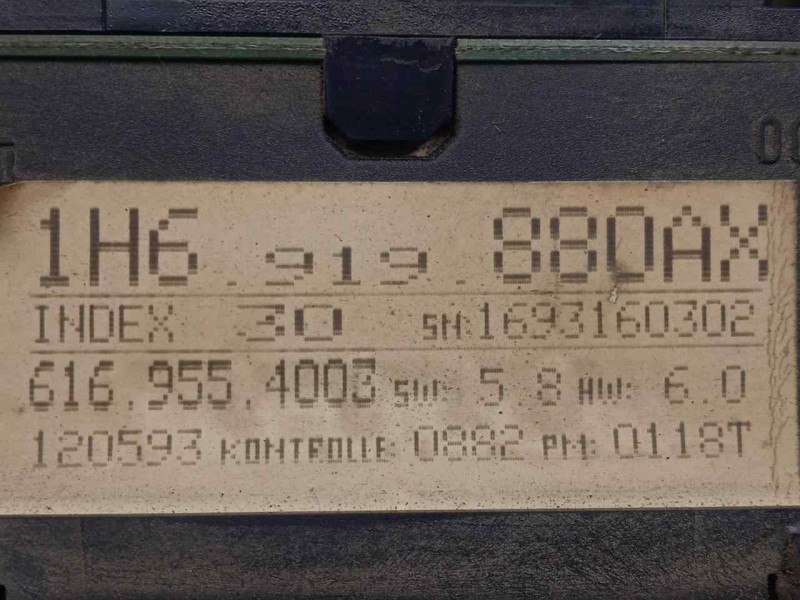 Recambio de cuadro instrumentos para volkswagen golf iii berlina (1h1) 2.0 referencia OEM IAM 1H6919880AX-6169554003  