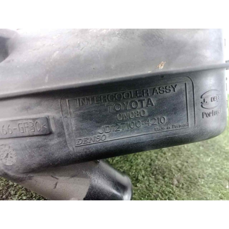 Recambio de intercooler para toyota auris 1.4 turbodiesel cat referencia OEM IAM 179400N080 275X140X63 ALUMINIO