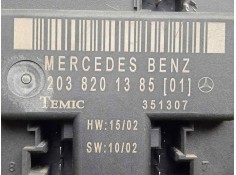 Recambio de modulo confort para mercedes-benz clase c (w203) sportcoupe 2.2 cdi cat referencia OEM IAM 2038201385   2