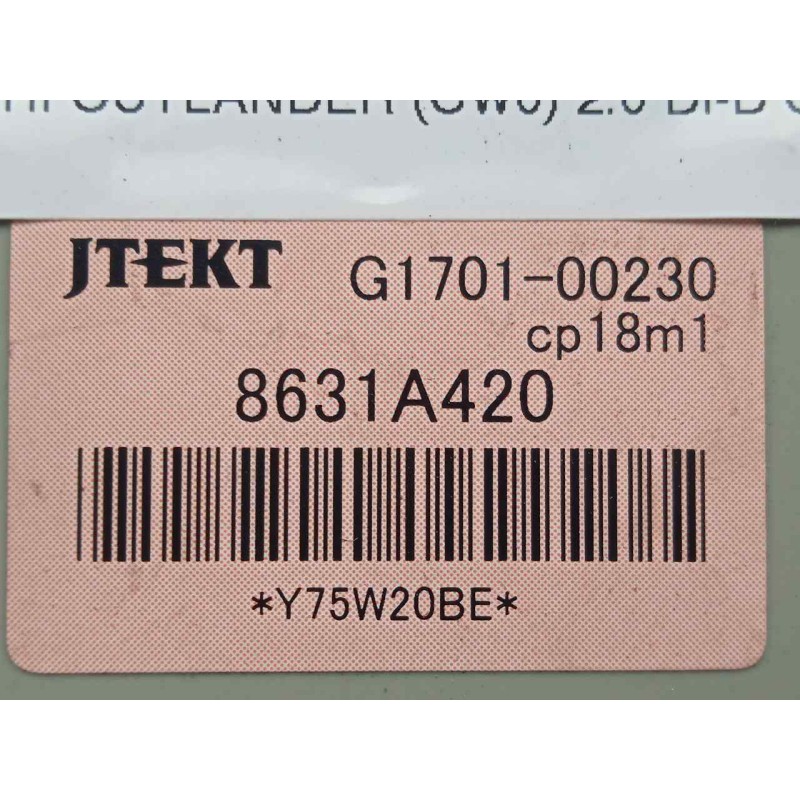 Recambio de modulo electronico para mitsubishi outlander (cw0) 2.0 di-d cat referencia OEM IAM 8631A420-G170100230  