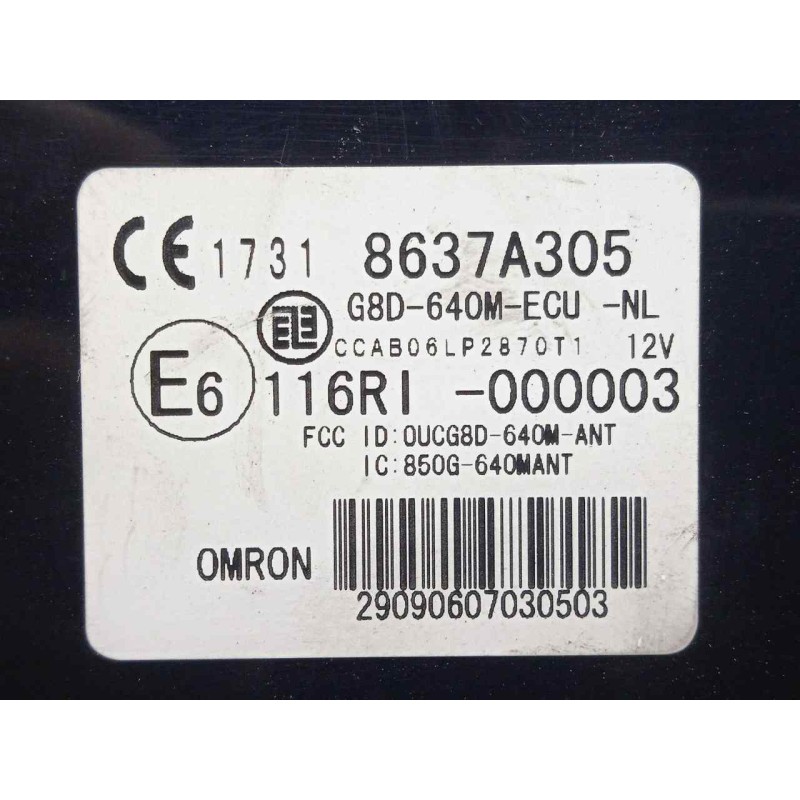 Recambio de modulo electronico para mitsubishi outlander (cw0) 2.0 di-d cat referencia OEM IAM 8637A305  