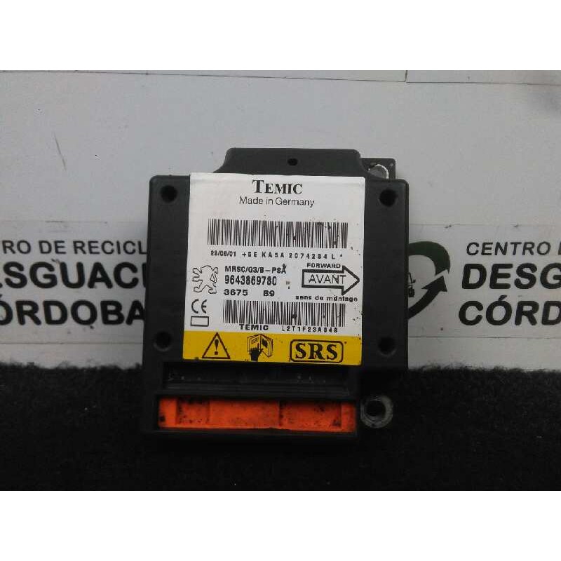 Recambio de centralita airbag para peugeot 607 (s1) 2.2 hdi fap cat referencia OEM IAM 9643869780 TEMIC 