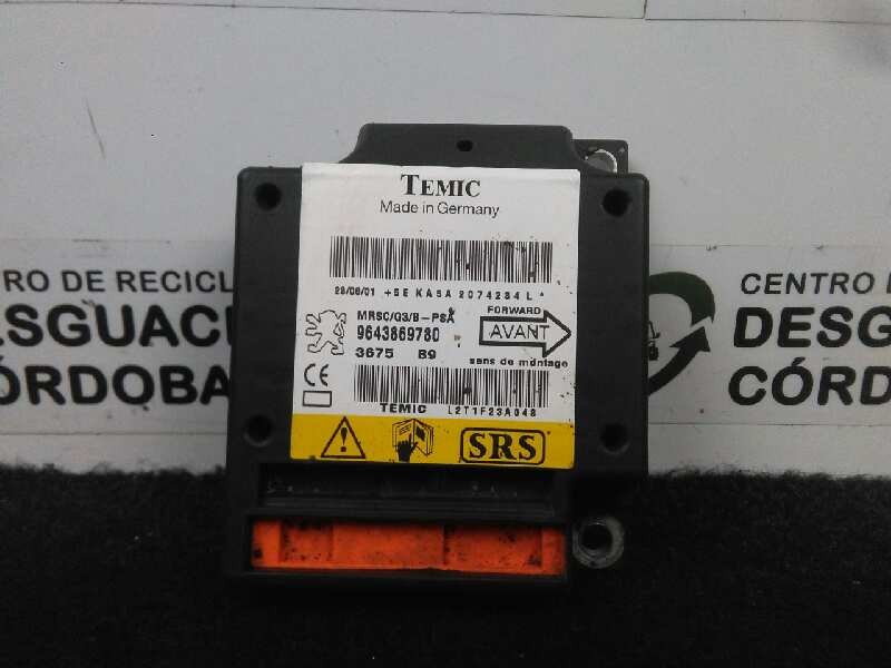 Recambio de centralita airbag para peugeot 607 (s1) 2.2 hdi fap cat referencia OEM IAM 9643869780 TEMIC 