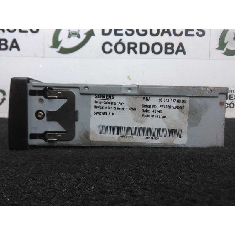 Recambio de sistema audio / radio cd para peugeot 607 (s1) 2.2 hdi fap cat referencia OEM IAM 9631261780-5WK76018M CARGADOR.CD S