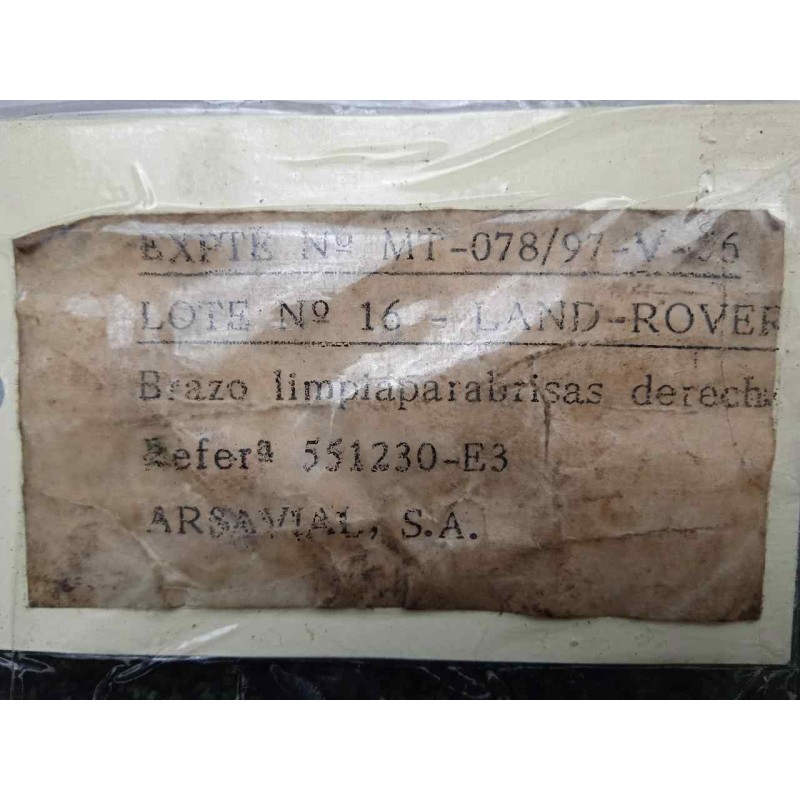 Recambio de brazo limpia delantero derecho para land rover 88 2.3d referencia OEM IAM 551230-551230E3 DOGA 