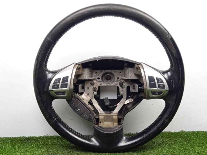 Recambio de volante para mitsubishi outlander (cw0) 2.0 di-d cat referencia OEM IAM 4400A243XA CUERO NEGRO