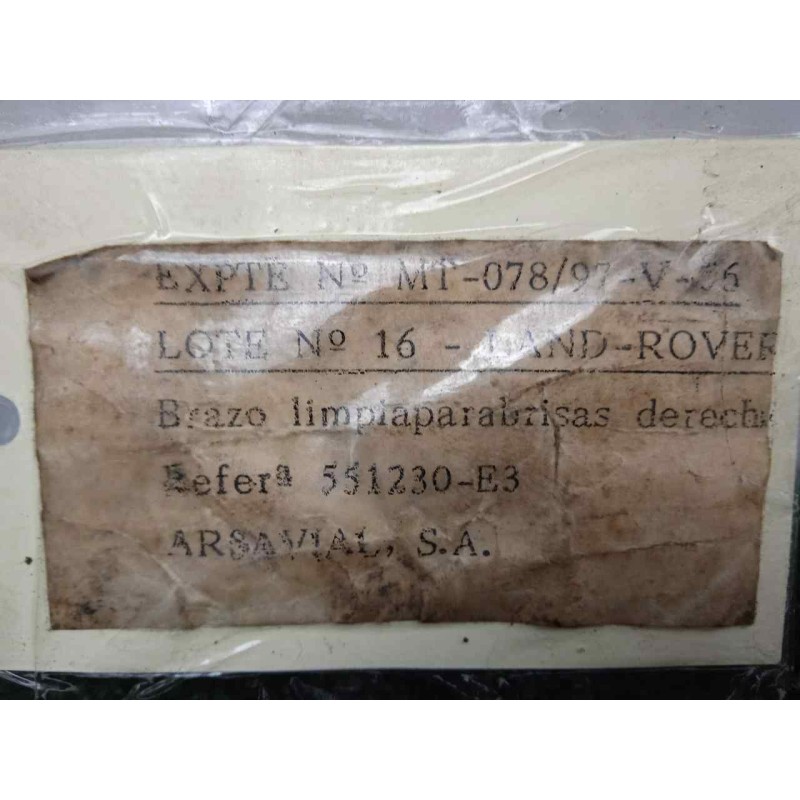 Recambio de brazo limpia delantero derecho para land rover 88 2.3d referencia OEM IAM 551230-551230E3 DOGA 