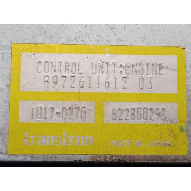 Recambio de centralita motor uce para isuzu n-serie referencia OEM IAM 8972611612-897261161203-1017D270-52280029S TRANSTRON 