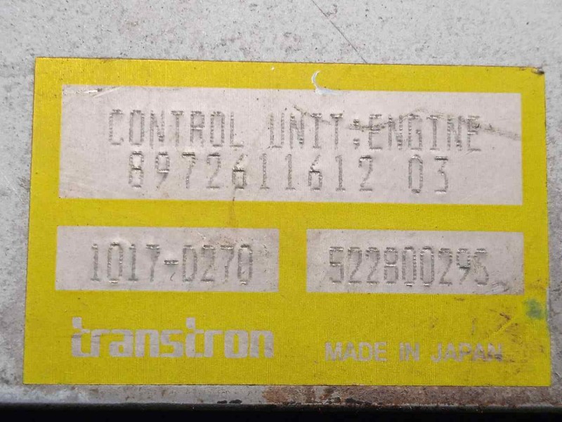 Recambio de centralita motor uce para isuzu n-serie referencia OEM IAM 8972611612-897261161203-1017D270-52280029S TRANSTRON 