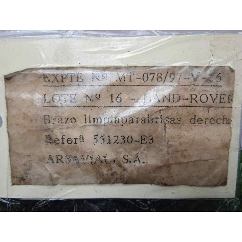 Recambio de brazo limpia delantero derecho para land rover 88 2.3d referencia OEM IAM 551230-551230E3 DOGA 