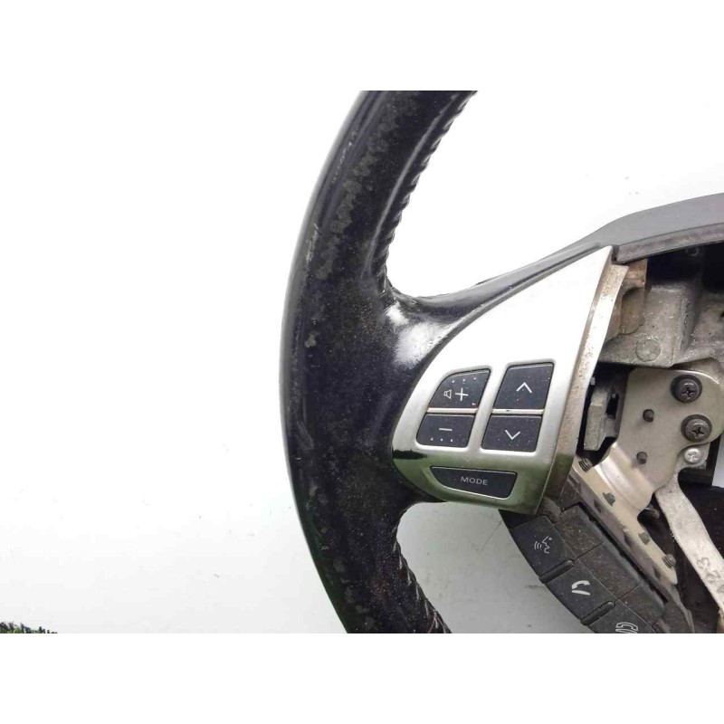 Recambio de volante para mitsubishi outlander (cw0) 2.0 di-d cat referencia OEM IAM 4400A243XA CUERO NEGRO