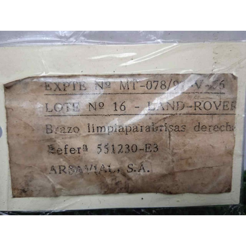 Recambio de brazo limpia delantero derecho para land rover 88 2.3d referencia OEM IAM 551230-551230E3 DOGA 