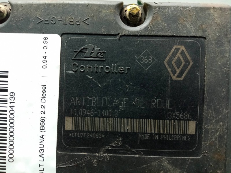 Recambio de abs para renault laguna (b56) 2.2 diesel referencia OEM IAM 10094614003-10020400694  