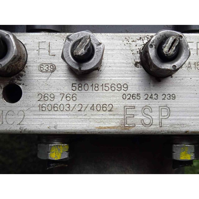 Recambio de abs para iveco daily furgón 2.3 diesel cat referencia OEM IAM 0265956214-0265243239-5801815699 BOSCH 