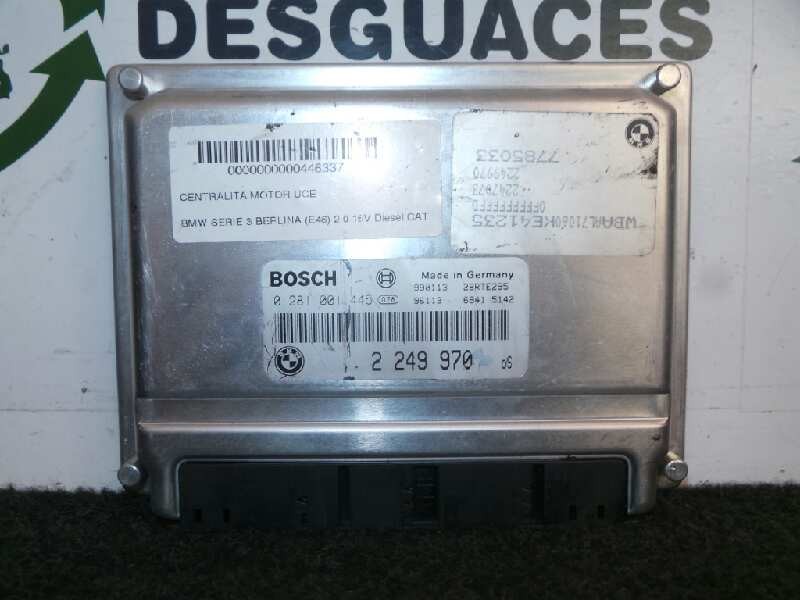 Recambio de centralita motor uce para bmw serie 3 berlina (e46) 2.0 16v diesel cat referencia OEM IAM 0281001445-2249970-7785033