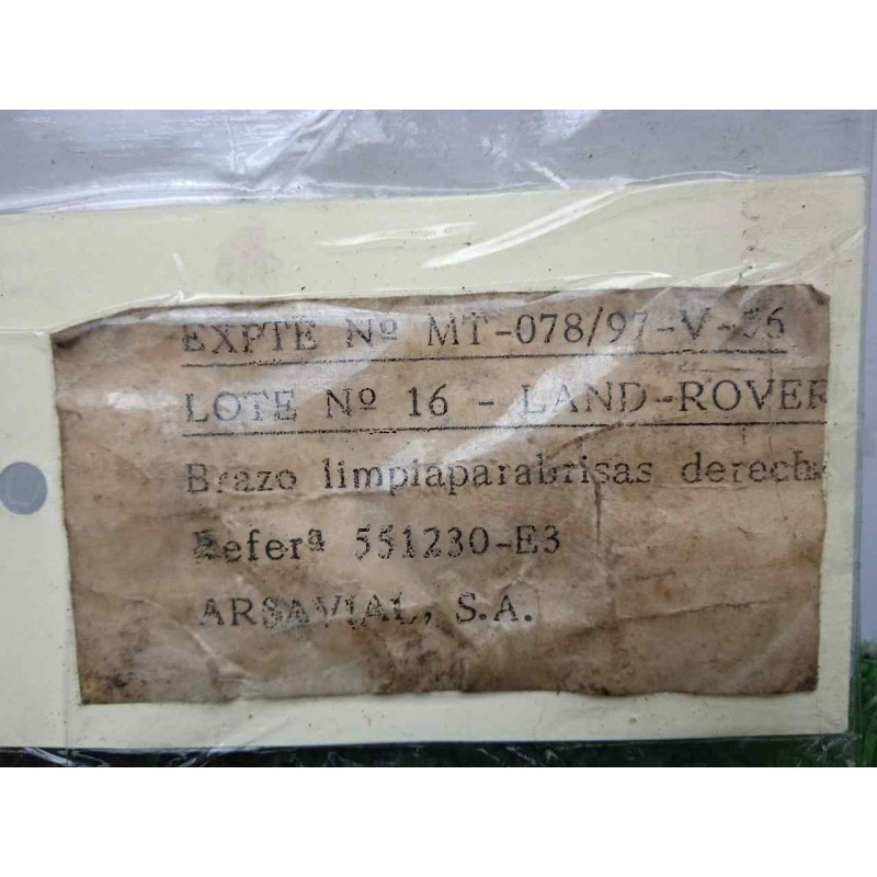 Recambio de brazo limpia delantero derecho para land rover 88 2.3d referencia OEM IAM 551230-551230E3 DOGA 