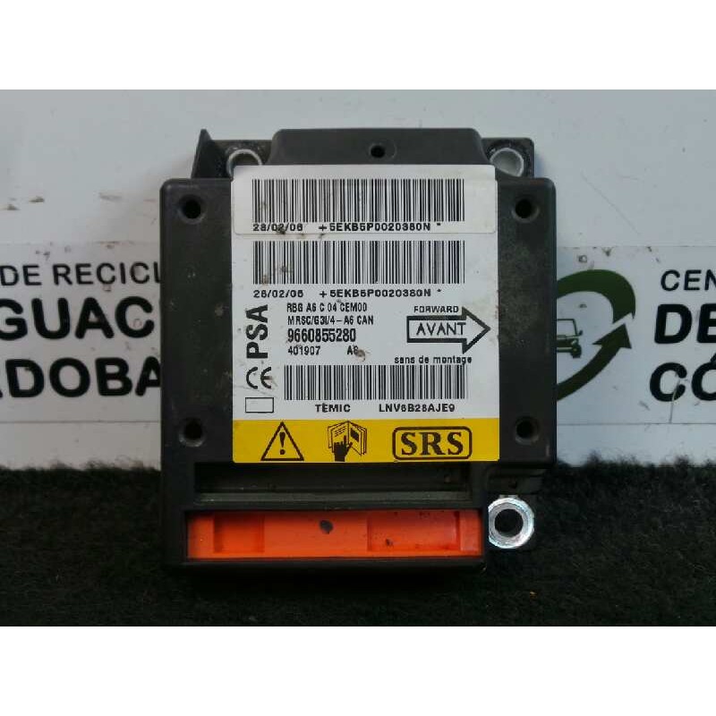 Recambio de centralita airbag para citroën c2 1.4 hdi referencia OEM IAM 9660855280  TEMIC