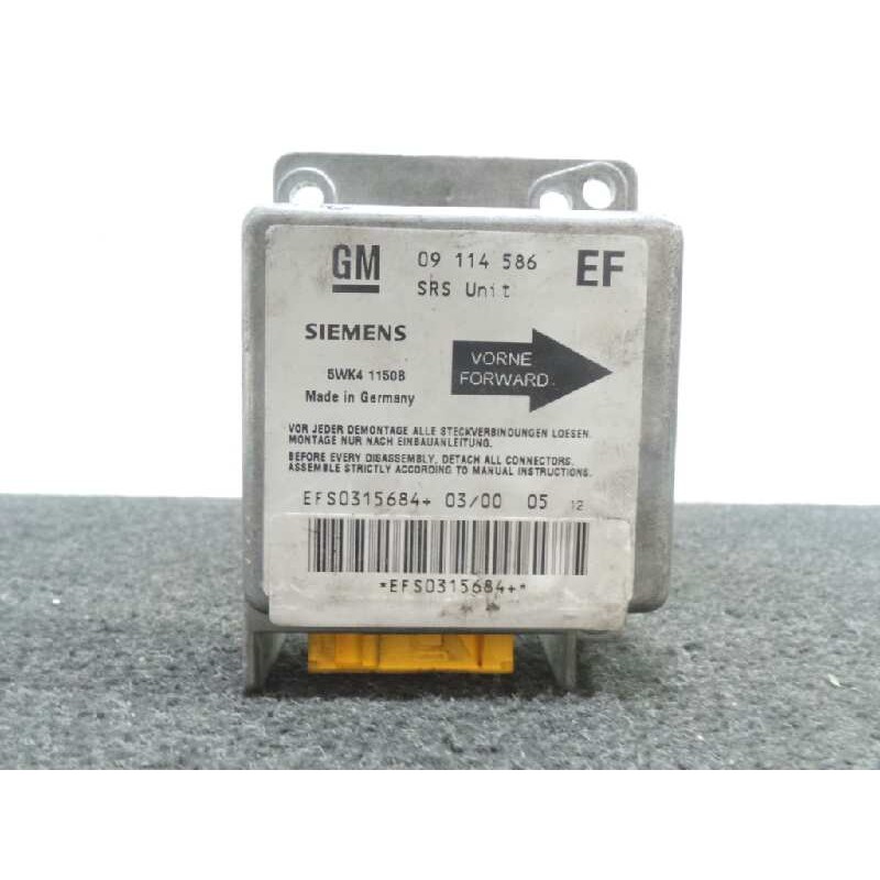Recambio de centralita airbag para opel tigra 1.4 16v referencia OEM IAM 09114586-EF-5WK41150B  SIEMENS