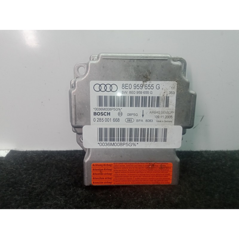 Recambio de centralita airbag para audi a4 berlina (8e) 1.8 20v turbo referencia OEM IAM 8E0959655G-0285001668  