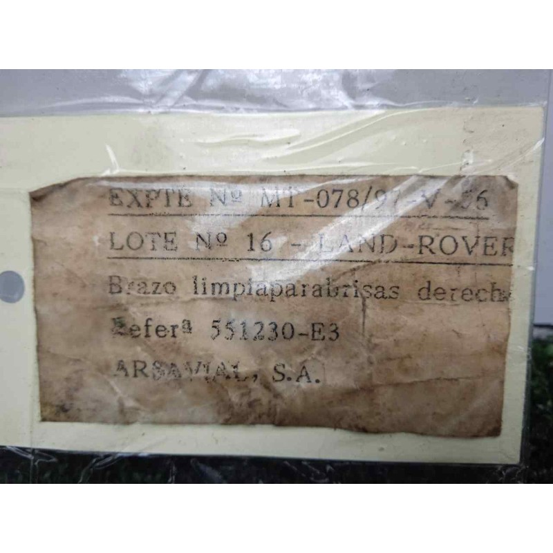 Recambio de brazo limpia delantero derecho para land rover 88 2.3d referencia OEM IAM 551230-551230E3 DOGA 