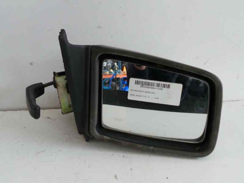 Recambio de retrovisor derecho para opel kadett e 1.6 referencia OEM IAM  MANUAL NEGRO PLASTICO