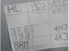 Recambio de elevalunas trasero izquierdo para volkswagen touran (1t3) 1.2 tsi referencia OEM IAM 1T0839729Q-1T0971693EG 03-15 -  2