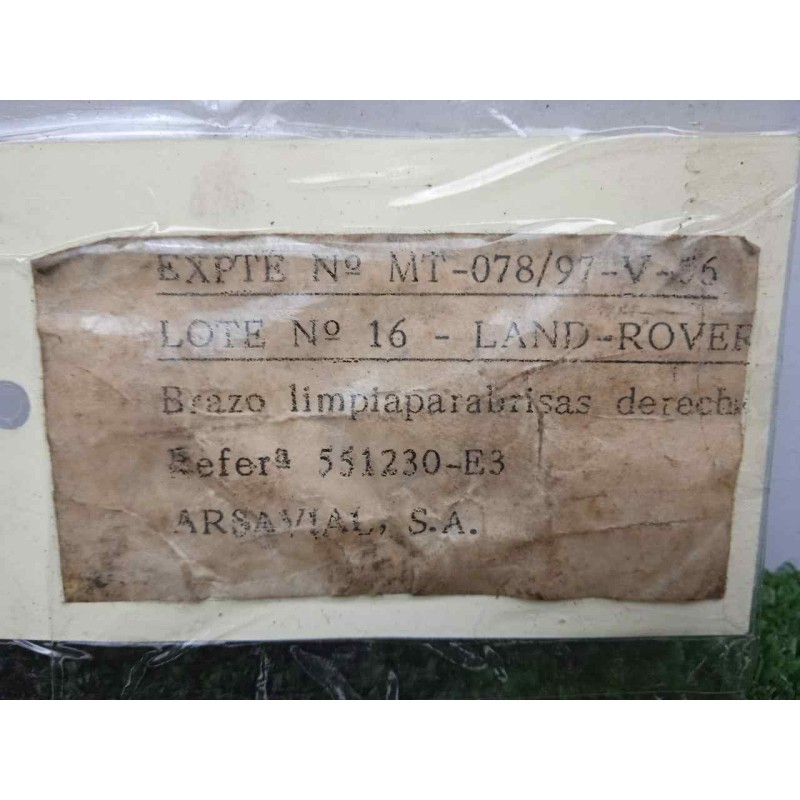 Recambio de brazo limpia delantero derecho para land rover 88 2.3d referencia OEM IAM 551230-551230E3 DOGA 