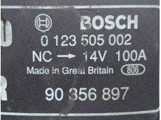 Recambio de alternador para opel vectra b berlina 1.8 16v cat referencia OEM IAM 0123505002-90356897 100AH - BOSCH POLEA.FIJA -  2