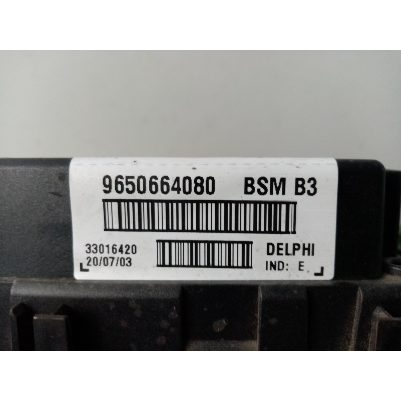 Recambio de centralita check control para peugeot 307 (s1) 2.0 hdi cat referencia OEM IAM 9650664080-BSMB3 BSMB3 