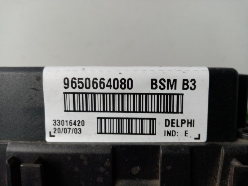 Recambio de centralita check control para peugeot 307 (s1) 2.0 hdi cat referencia OEM IAM 9650664080-BSMB3 BSMB3 