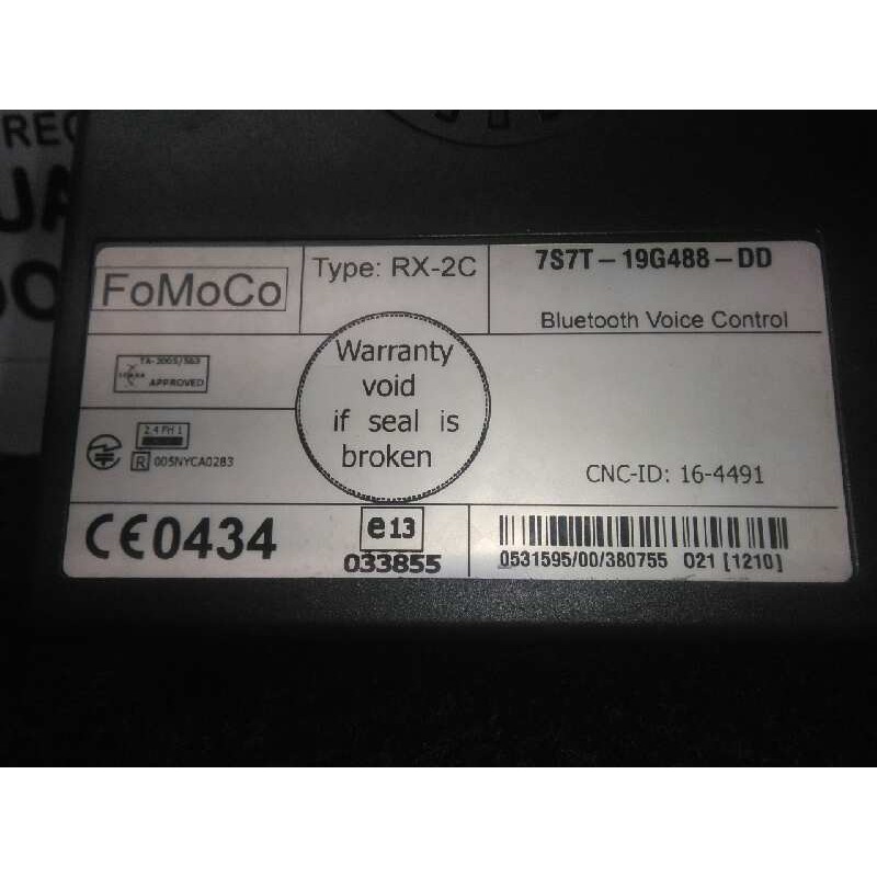 Recambio de modulo electronico para ford mondeo ber. (ca2) 2.0 tdci cat referencia OEM IAM 7S7T19G488DD NOKIA 