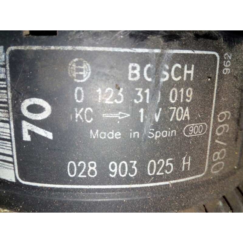 Recambio de alternador para seat ibiza (6k) 1.4 referencia OEM IAM 0123310019-028903025H BOSCH 70 A