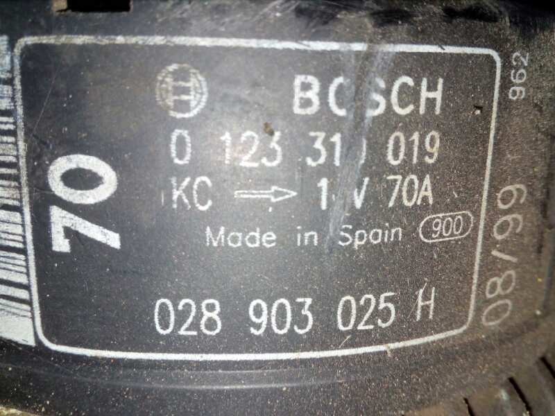 Recambio de alternador para seat ibiza (6k) 1.4 referencia OEM IAM 0123310019-028903025H BOSCH 70 A