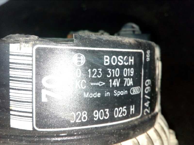 Recambio de alternador para volkswagen polo classic (6v2) 1.4 referencia OEM IAM 0123310019-028903025H BOSCH 70 A