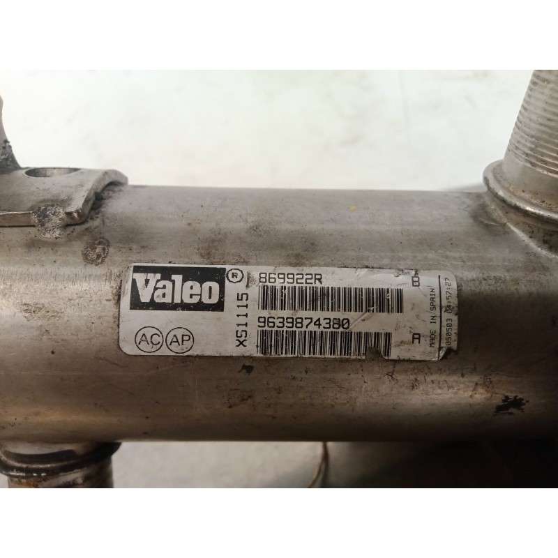 Recambio de enfriador gases egr para peugeot 307 break / sw (s1) sw referencia OEM IAM 9639874380 VALEO 