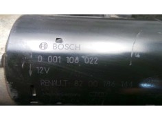 Recambio de motor arranque para renault laguna ii (bg0) 1.8 cat referencia OEM IAM 0001106022-8200186144 BOSCH 9.DIENTES 2