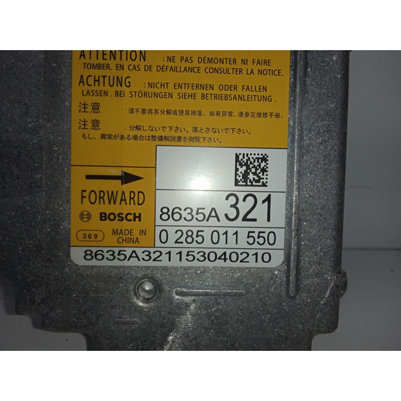 Recambio de centralita airbag para mitsubishi asx (ga0w) 1.8 di-d cat referencia OEM IAM 0285011550-8635A321  
